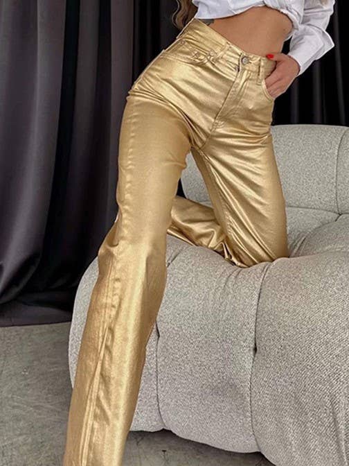 New Years Metallic Pants