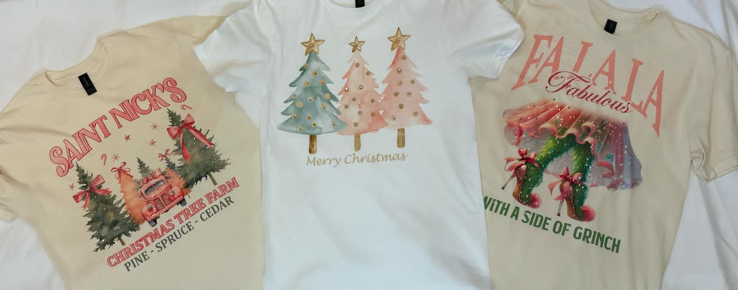 Christmas Tree Tee with Star Topper